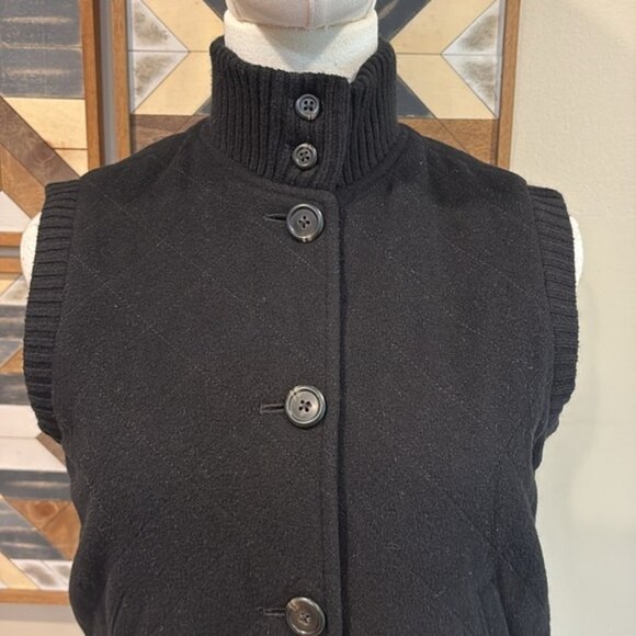 Vintage Ralph Lauren Black Label Wool Angora Cashmere Blend Vest Black size 2 - Picture 2 of 15